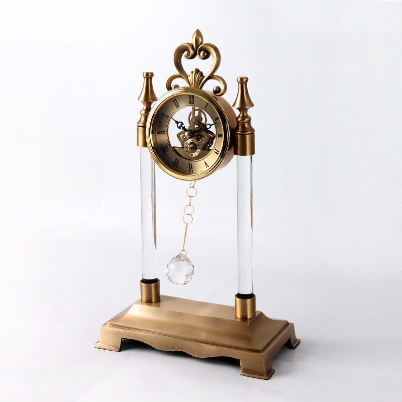 Furnished With Local Gold High-End Crystal Ball Clock