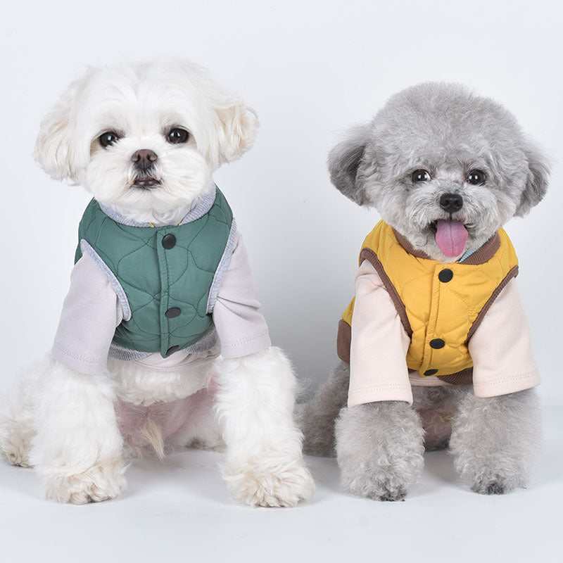 Fun Faction Gourd Double Collar Waistcoat Pet Clothing Autumn And Winter Clothing