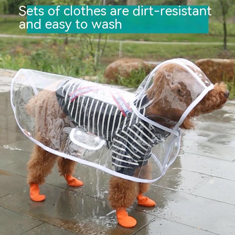 Pet Raincoat Dog Small Dog